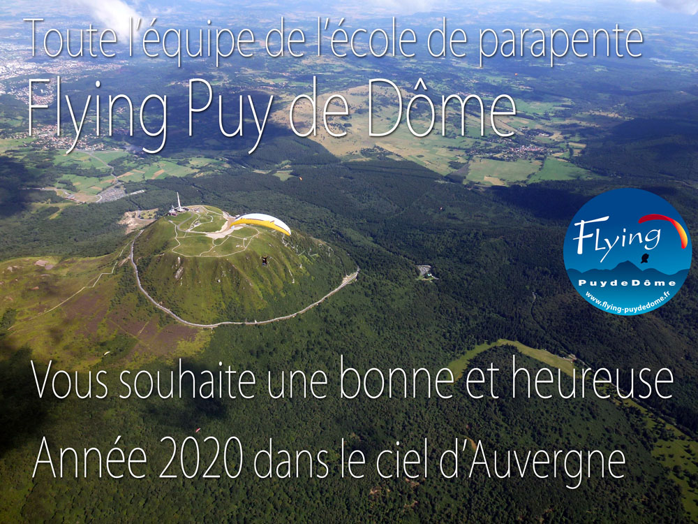 voeux 2020 Flying Puy de Dome 